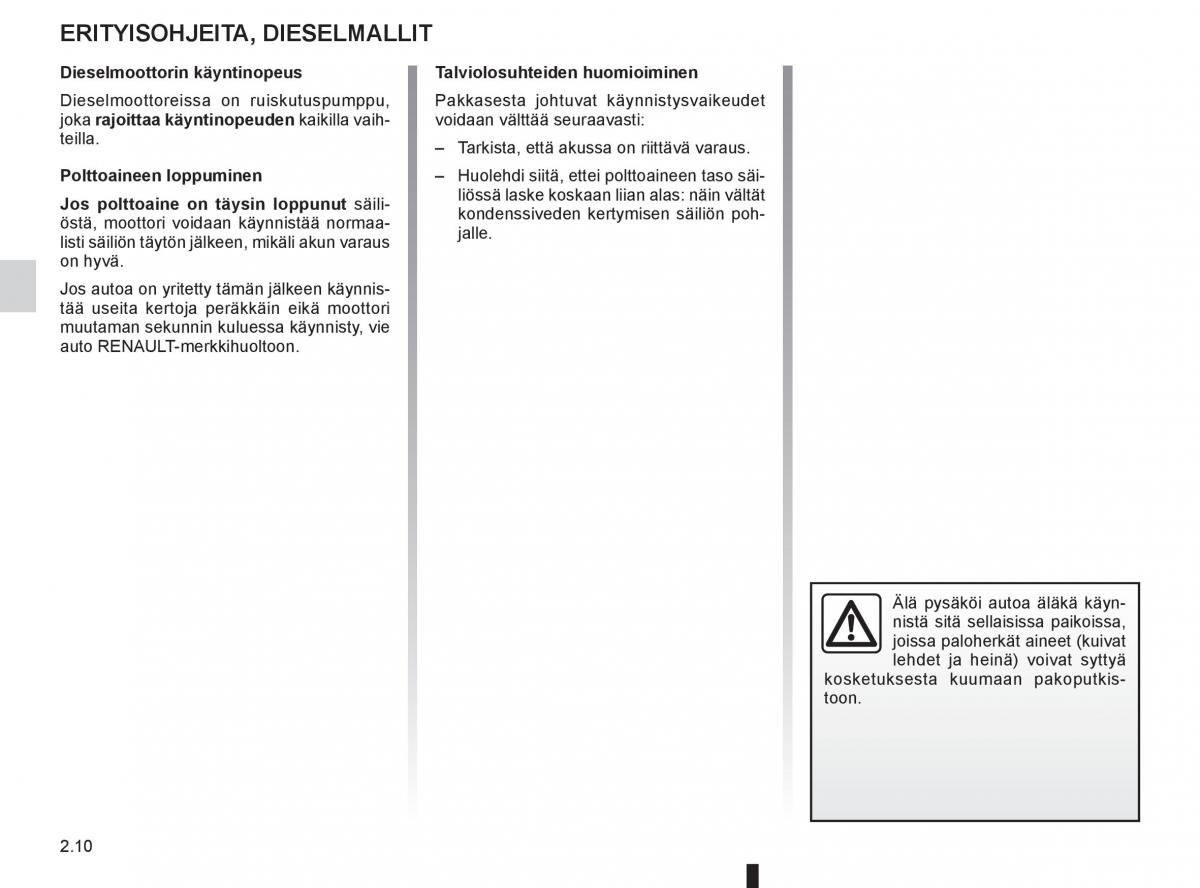 Renault Clio IV 4 omistajan kasikirja / page 108