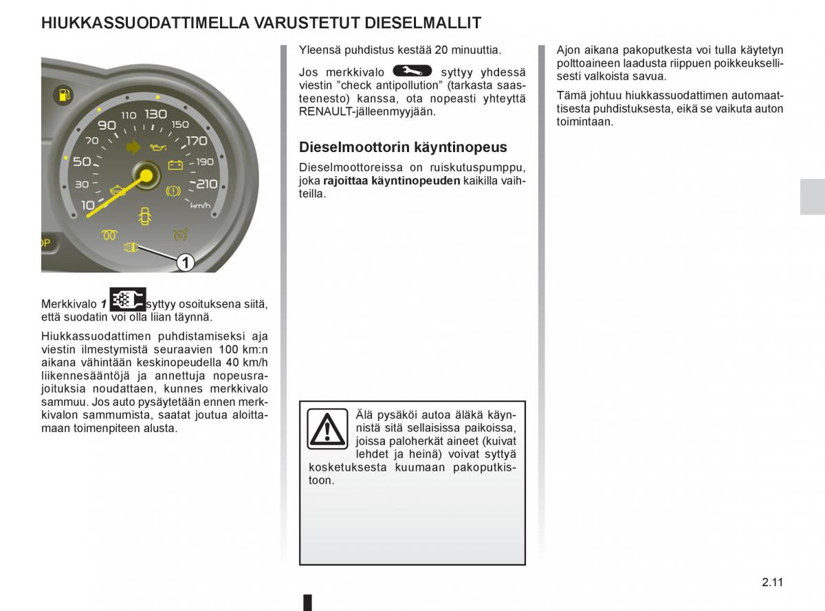 Renault Clio IV 4 omistajan kasikirja / page 109