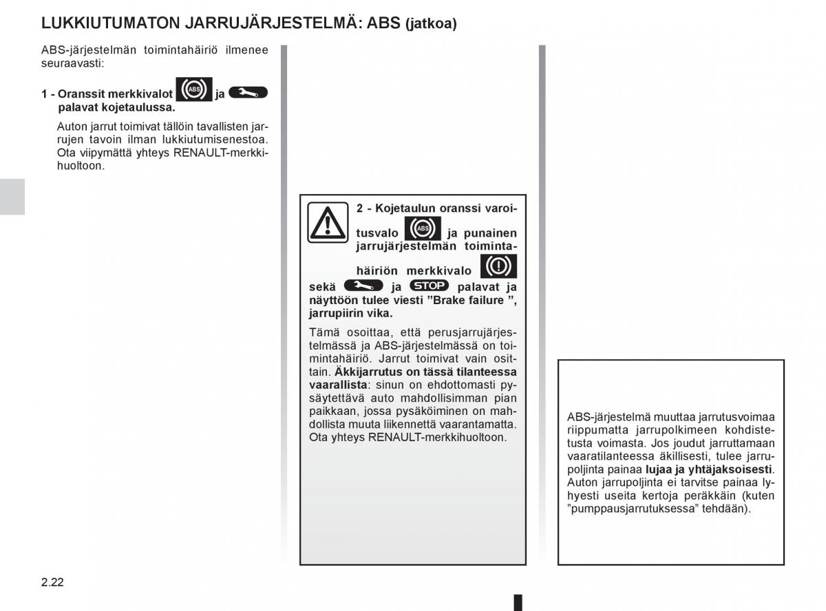 Renault Clio IV 4 omistajan kasikirja / page 120