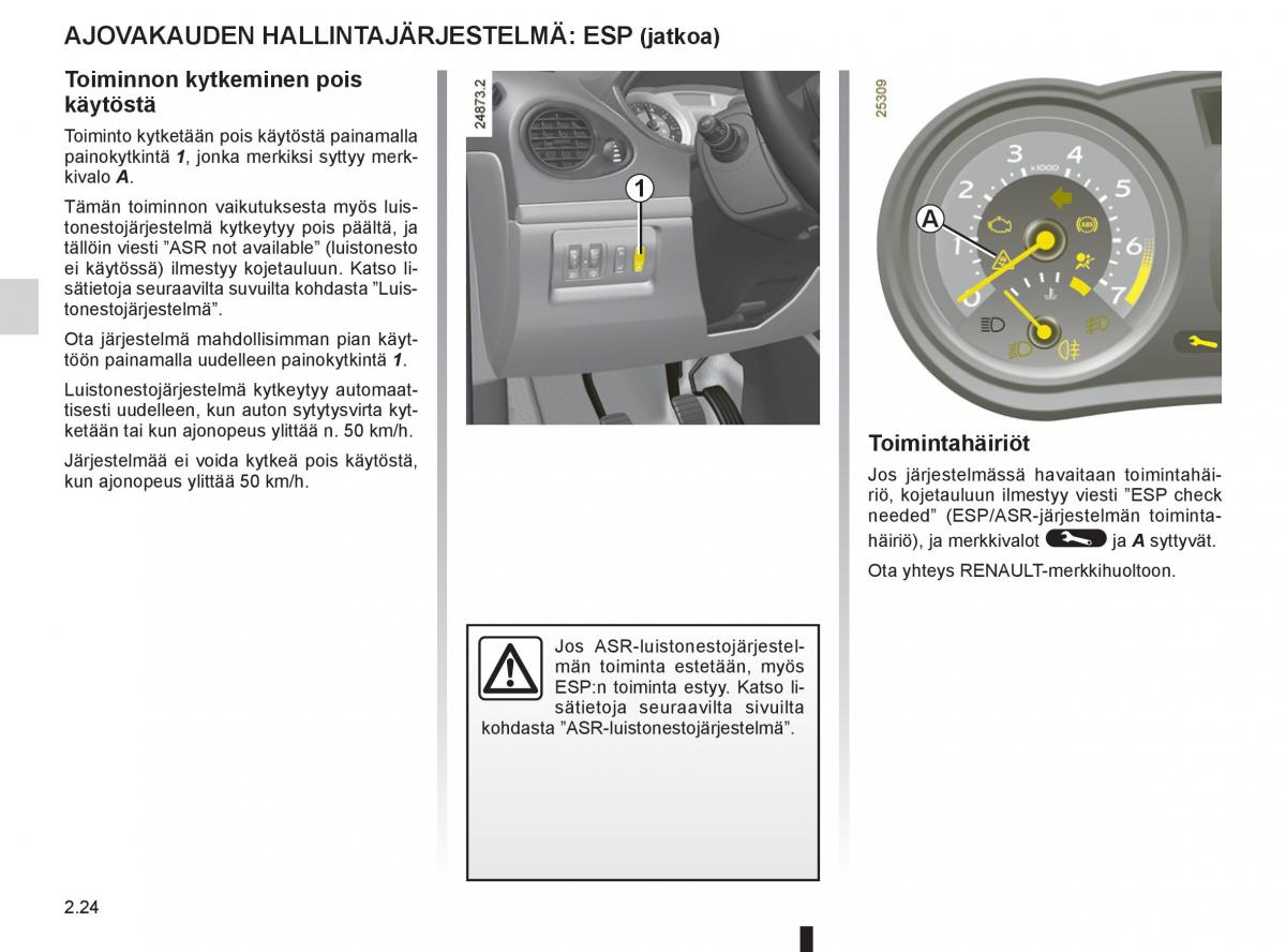 Renault Clio IV 4 omistajan kasikirja / page 122