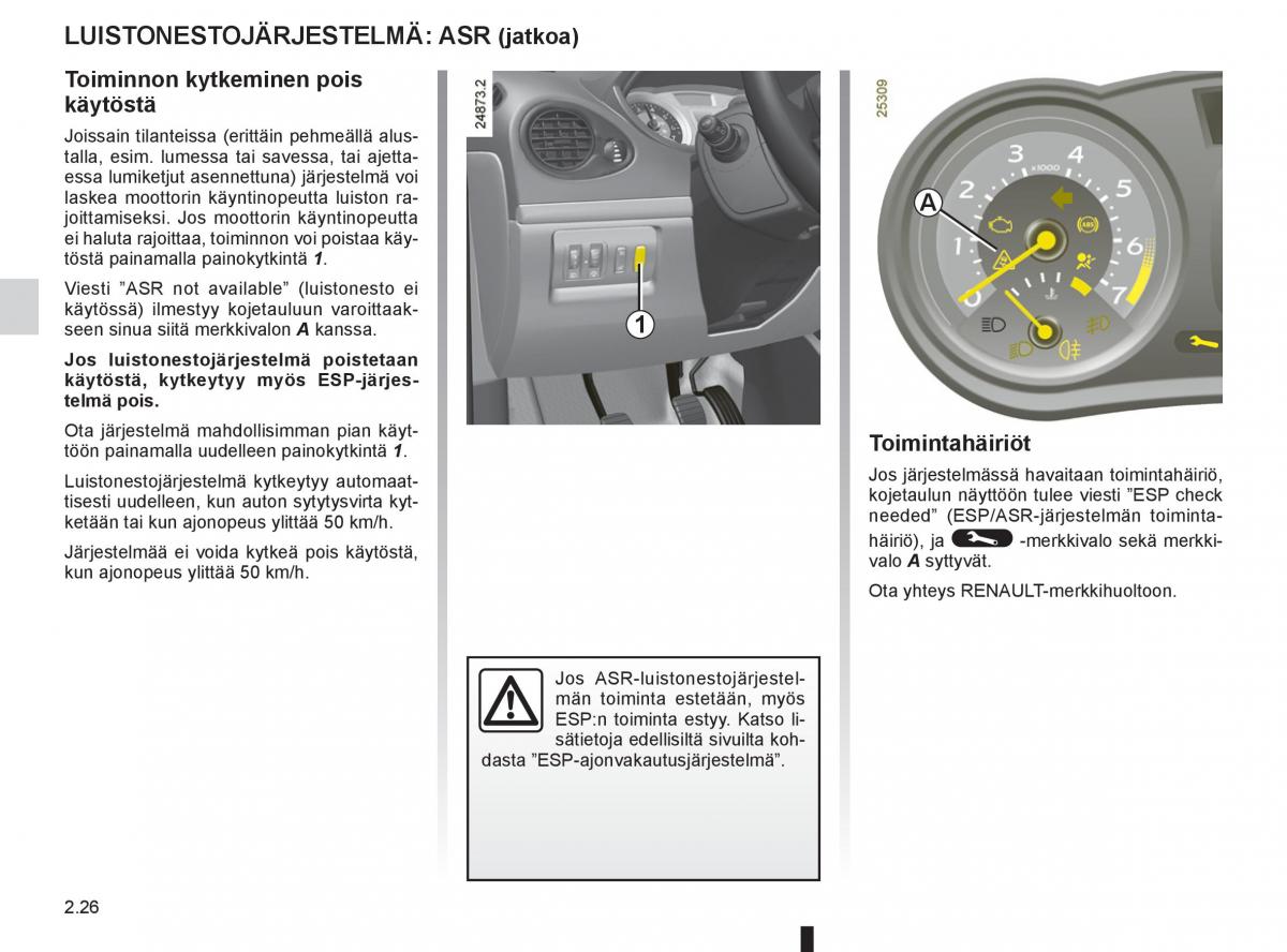 Renault Clio IV 4 omistajan kasikirja / page 124