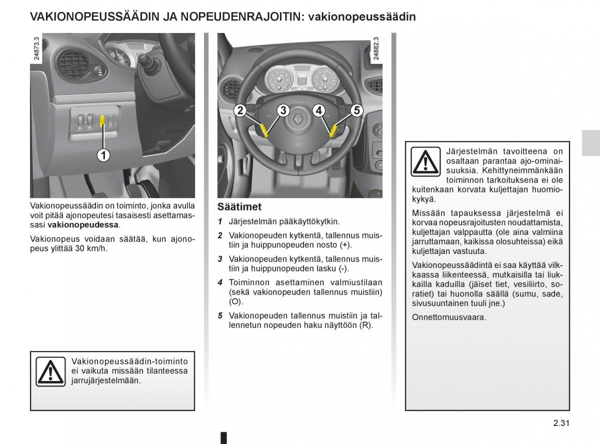 Renault Clio IV 4 omistajan kasikirja / page 129