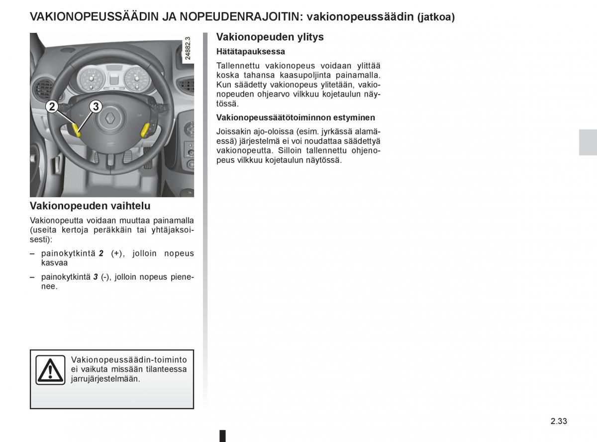 Renault Clio IV 4 omistajan kasikirja / page 131