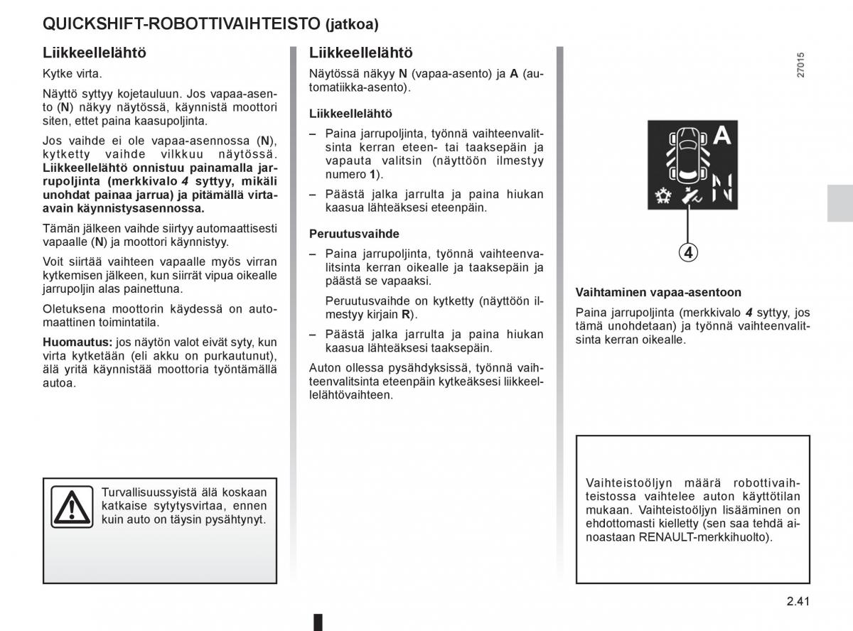 Renault Clio IV 4 omistajan kasikirja / page 139