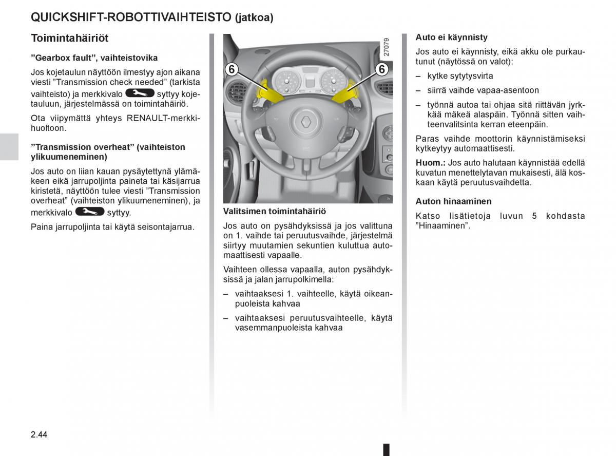 Renault Clio IV 4 omistajan kasikirja / page 142