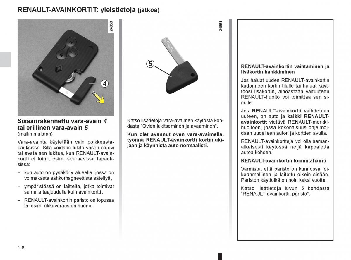 Renault Clio IV 4 omistajan kasikirja / page 16