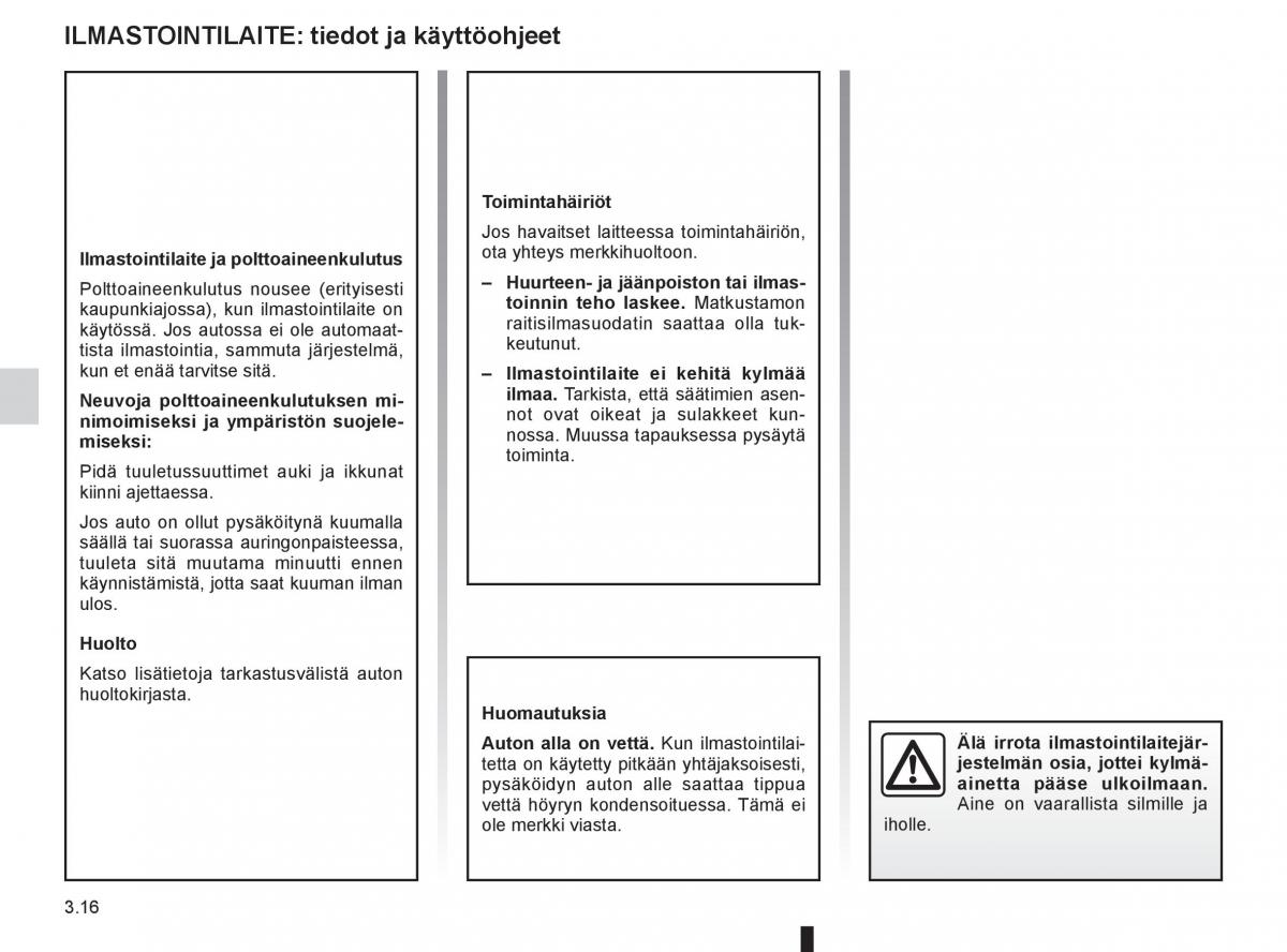 Renault Clio IV 4 omistajan kasikirja / page 160