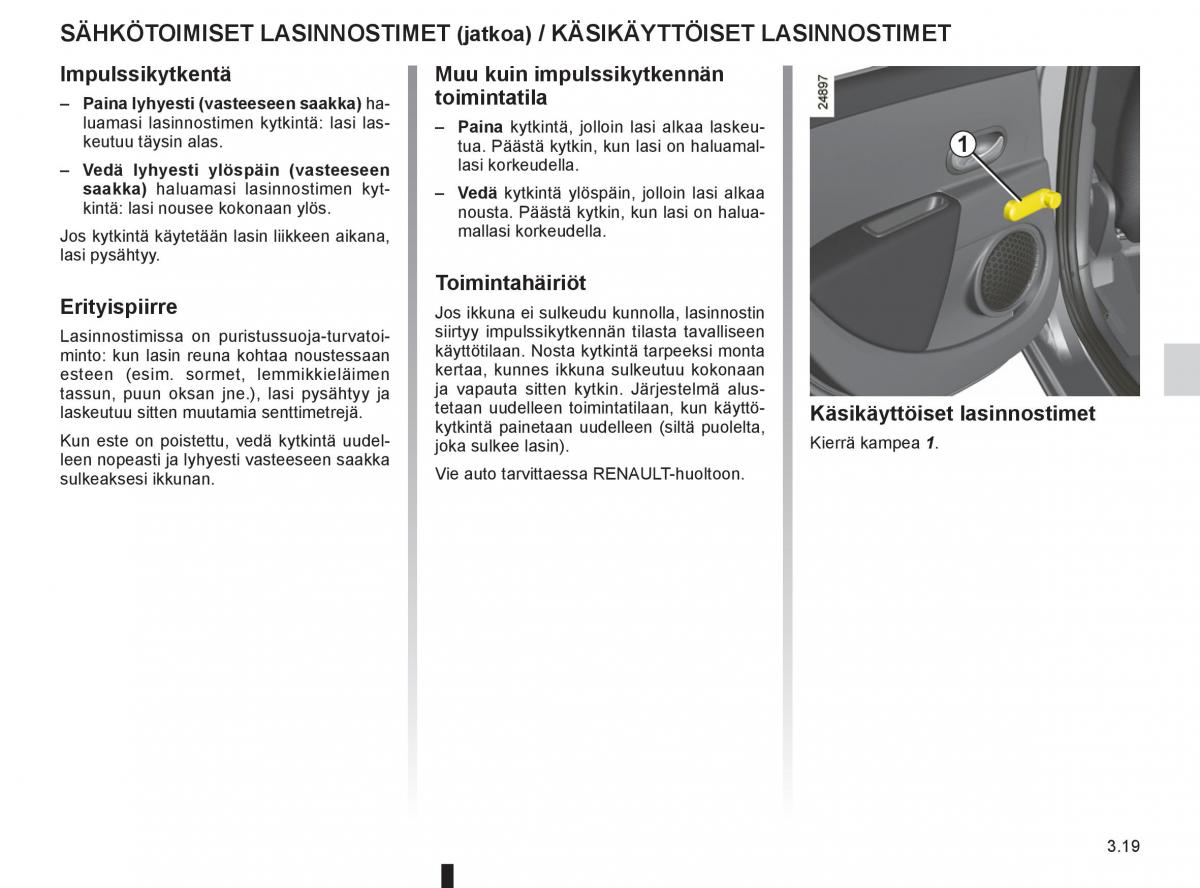 Renault Clio IV 4 omistajan kasikirja / page 163