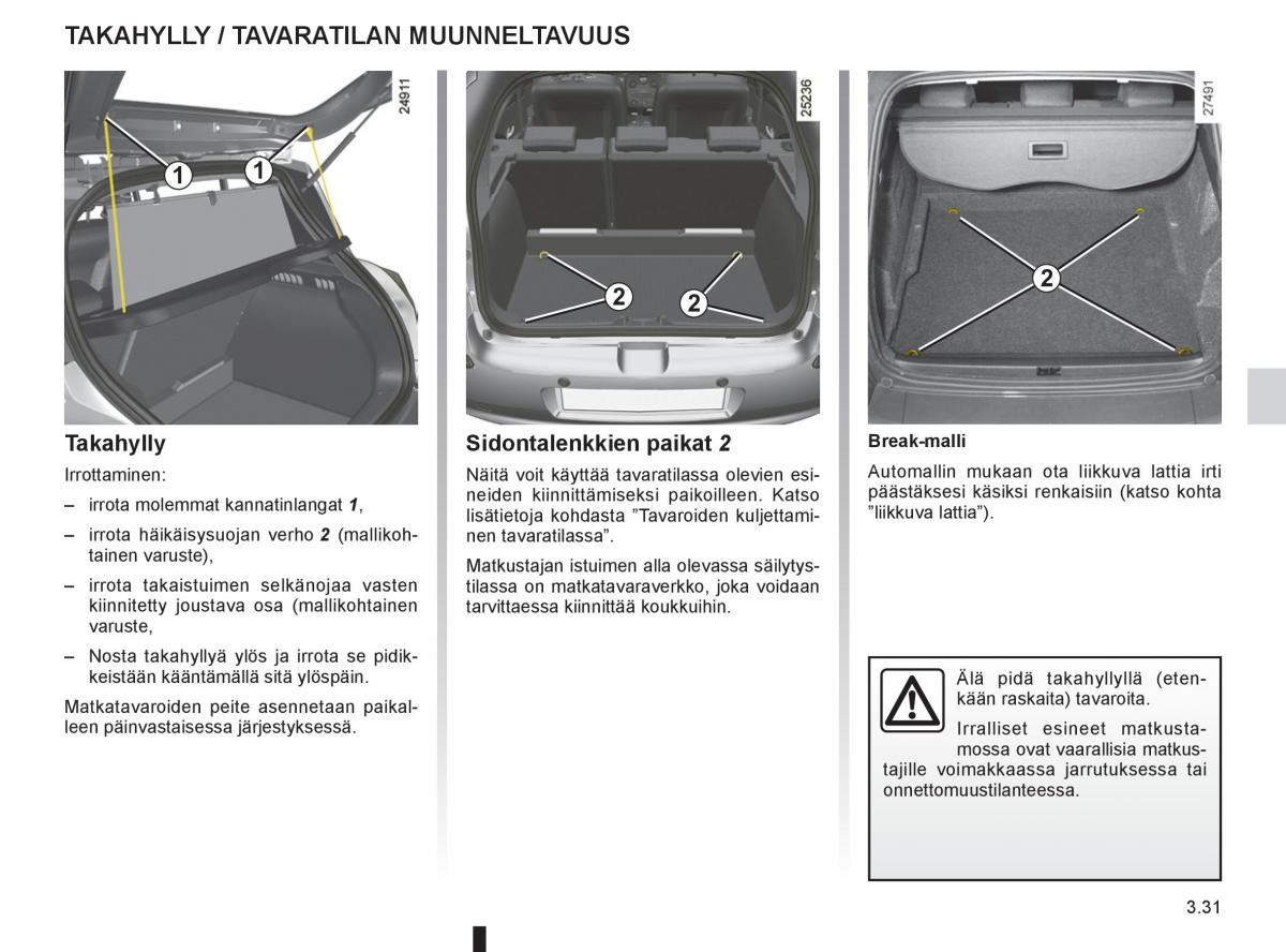 Renault Clio IV 4 omistajan kasikirja / page 175