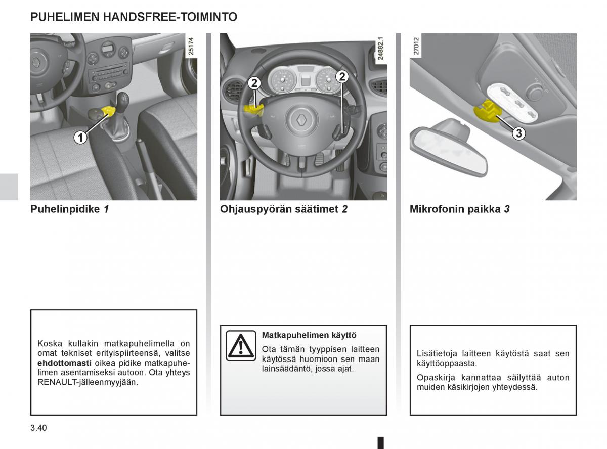 Renault Clio IV 4 omistajan kasikirja / page 184