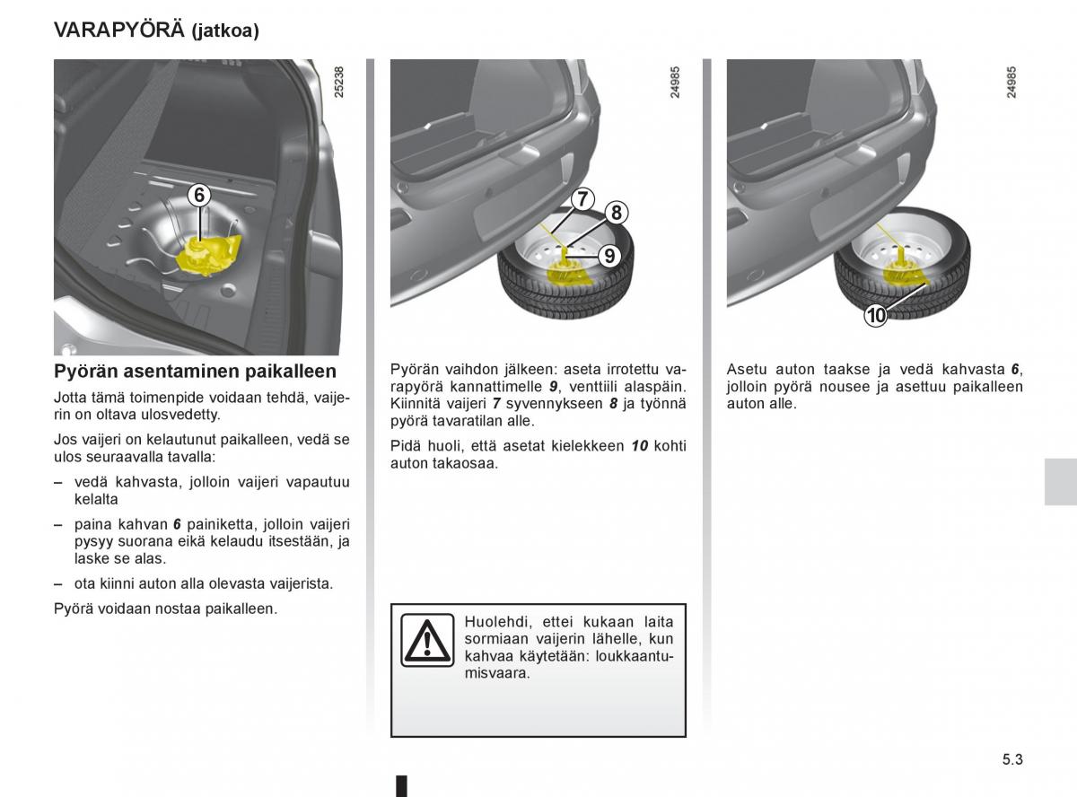 Renault Clio IV 4 omistajan kasikirja / page 201