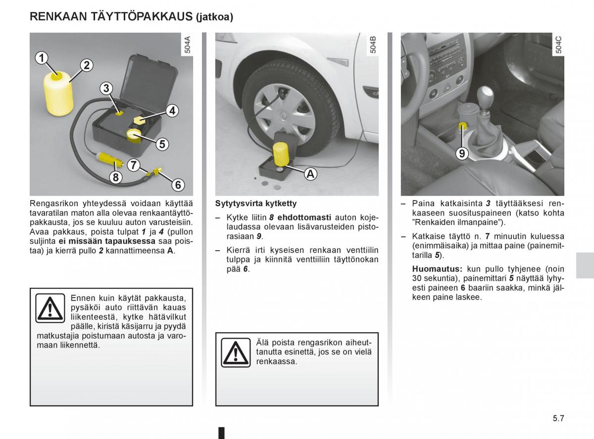 Renault Clio IV 4 omistajan kasikirja / page 205