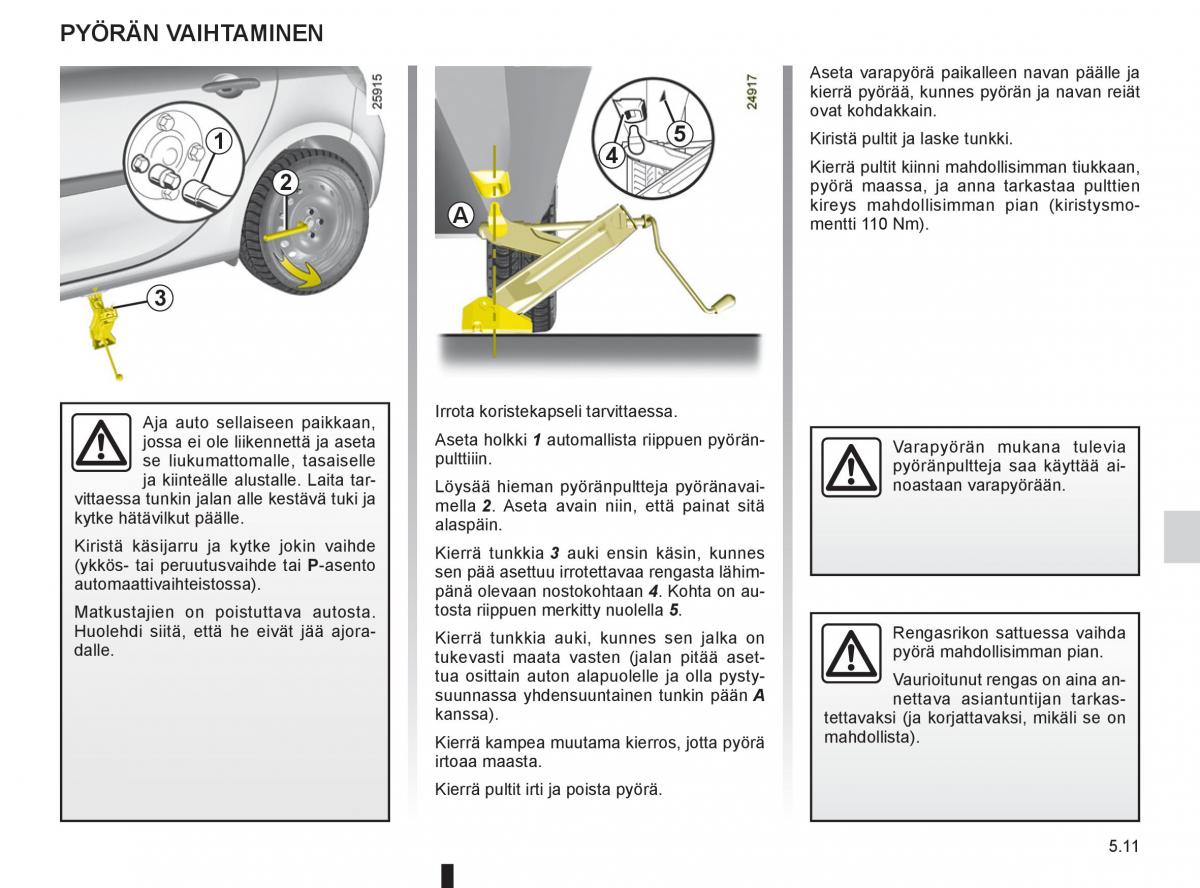 Renault Clio IV 4 omistajan kasikirja / page 209