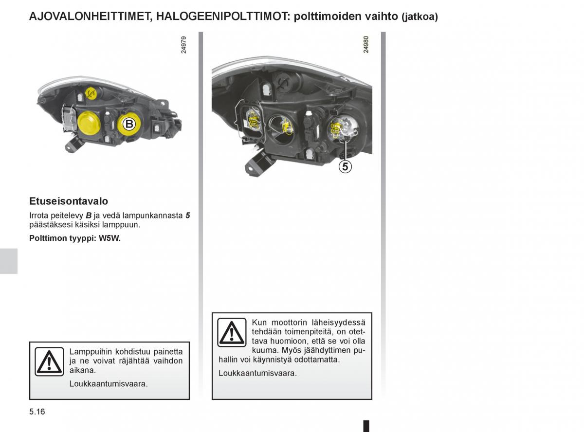 Renault Clio IV 4 omistajan kasikirja / page 214