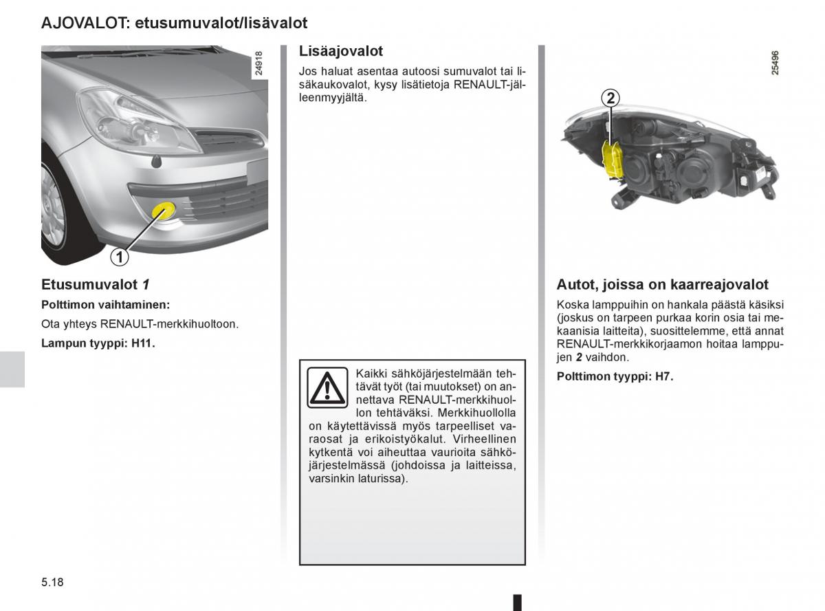 Renault Clio IV 4 omistajan kasikirja / page 216