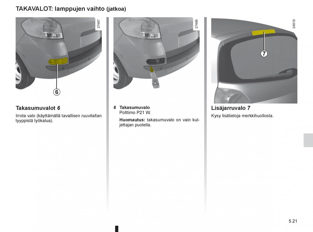 Renault Clio IV 4 omistajan kasikirja / page 219