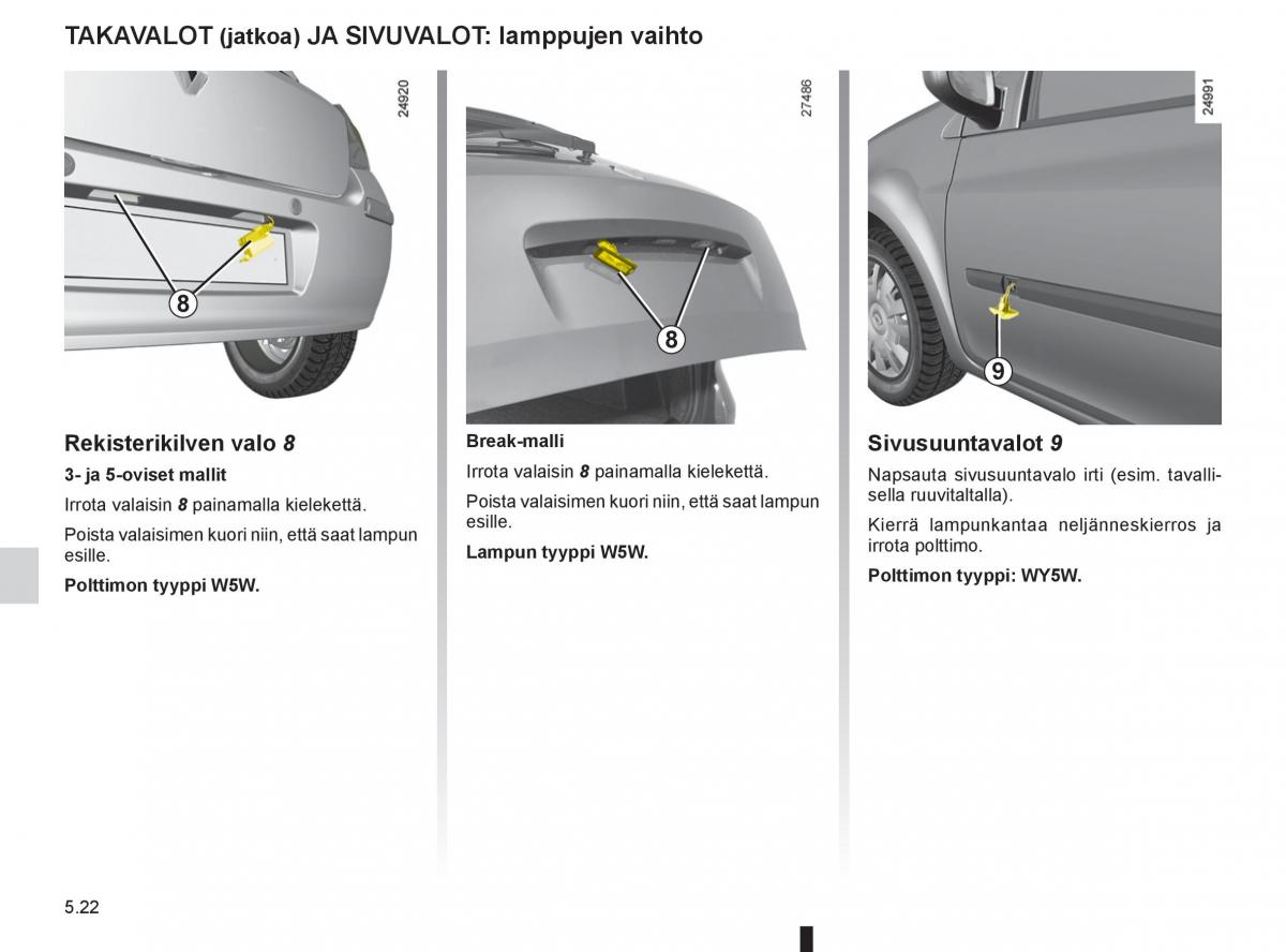 Renault Clio IV 4 omistajan kasikirja / page 220