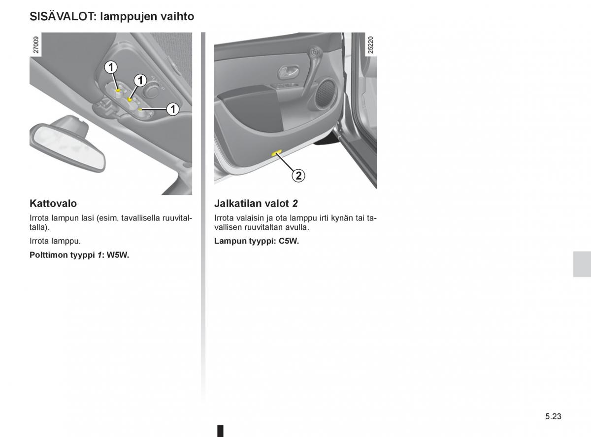 Renault Clio IV 4 omistajan kasikirja / page 221