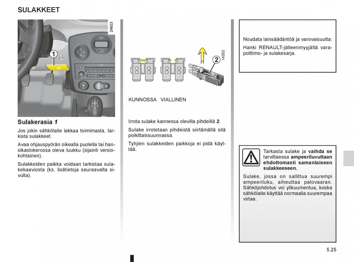 Renault Clio IV 4 omistajan kasikirja / page 223