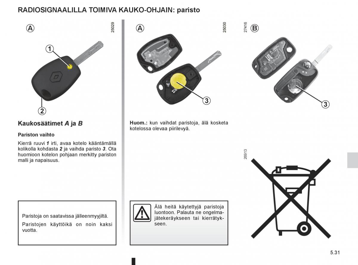 Renault Clio IV 4 omistajan kasikirja / page 229