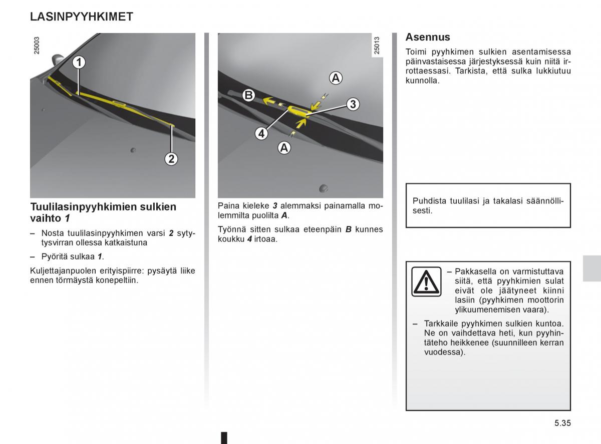 Renault Clio IV 4 omistajan kasikirja / page 233