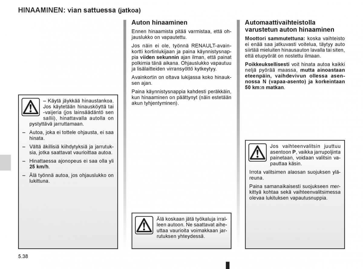 Renault Clio IV 4 omistajan kasikirja / page 236