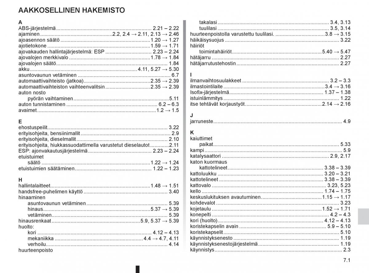 Renault Clio IV 4 omistajan kasikirja / page 255