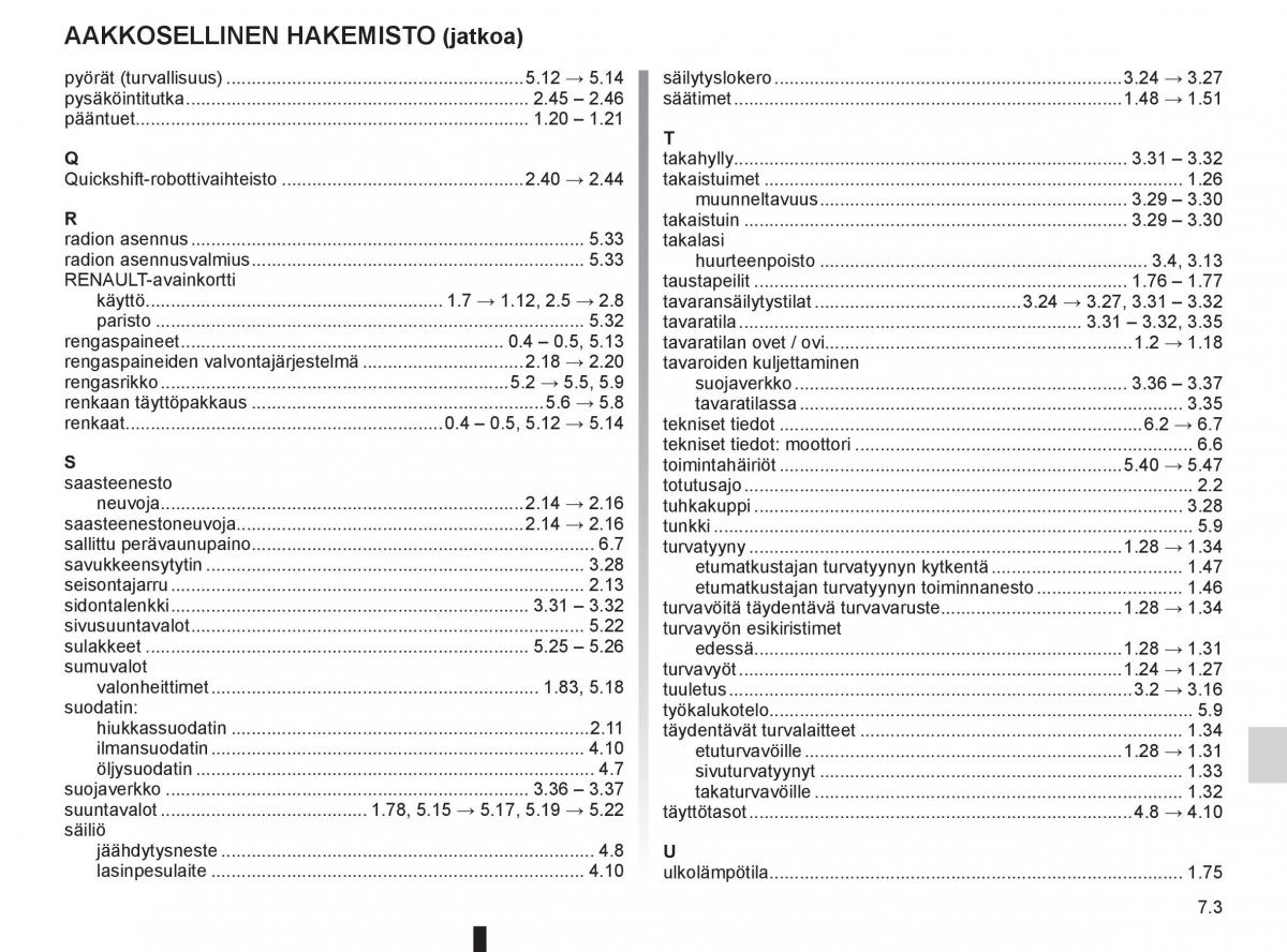 Renault Clio IV 4 omistajan kasikirja / page 257