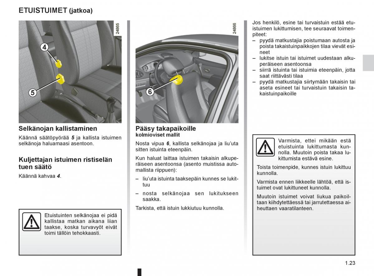 Renault Clio IV 4 omistajan kasikirja / page 31