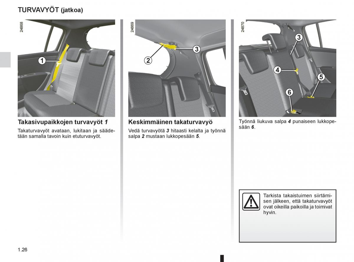 Renault Clio IV 4 omistajan kasikirja / page 34