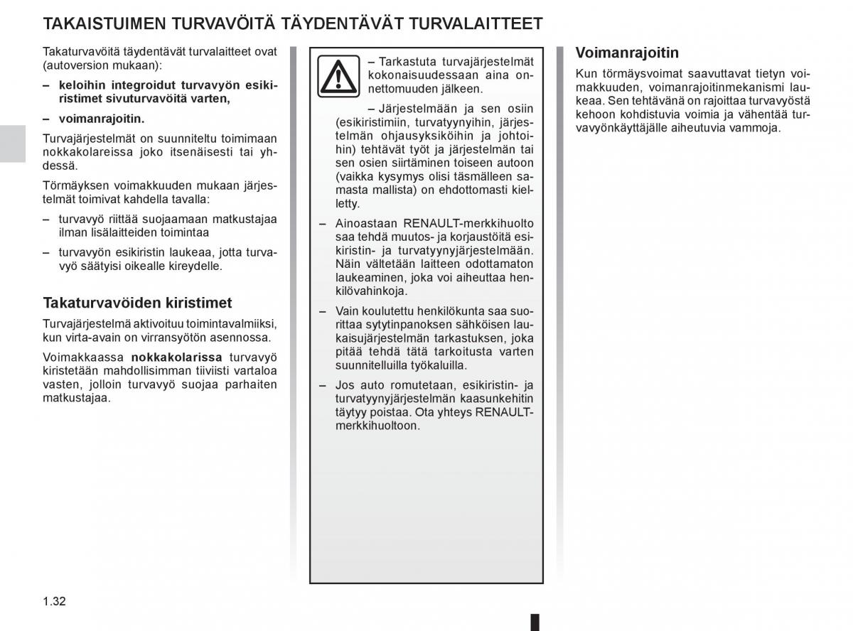 Renault Clio IV 4 omistajan kasikirja / page 40