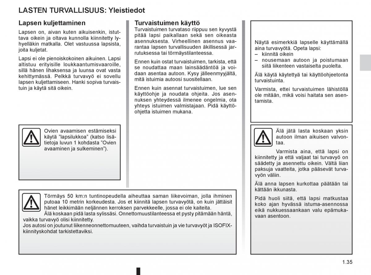 Renault Clio IV 4 omistajan kasikirja / page 43