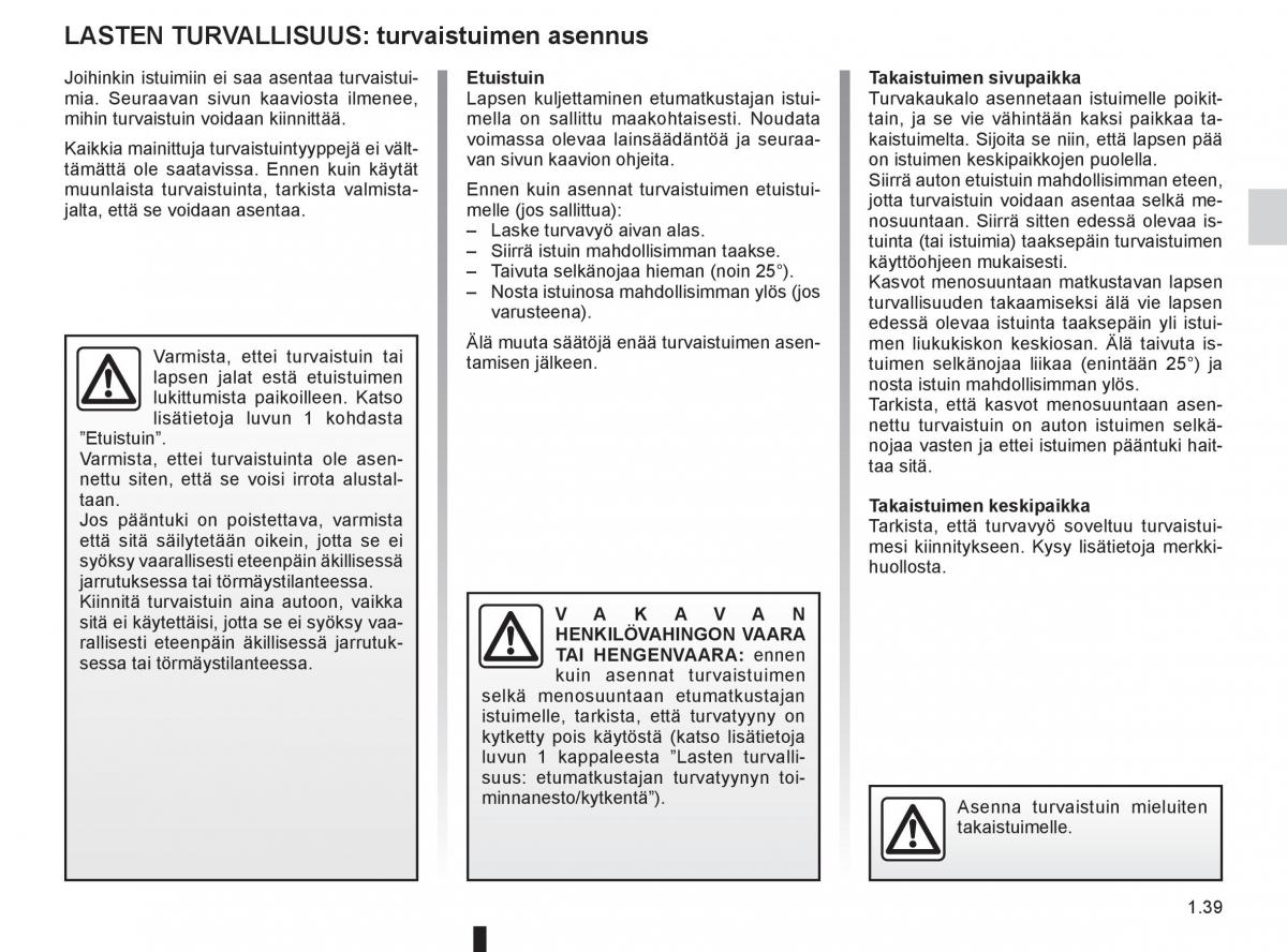 Renault Clio IV 4 omistajan kasikirja / page 47