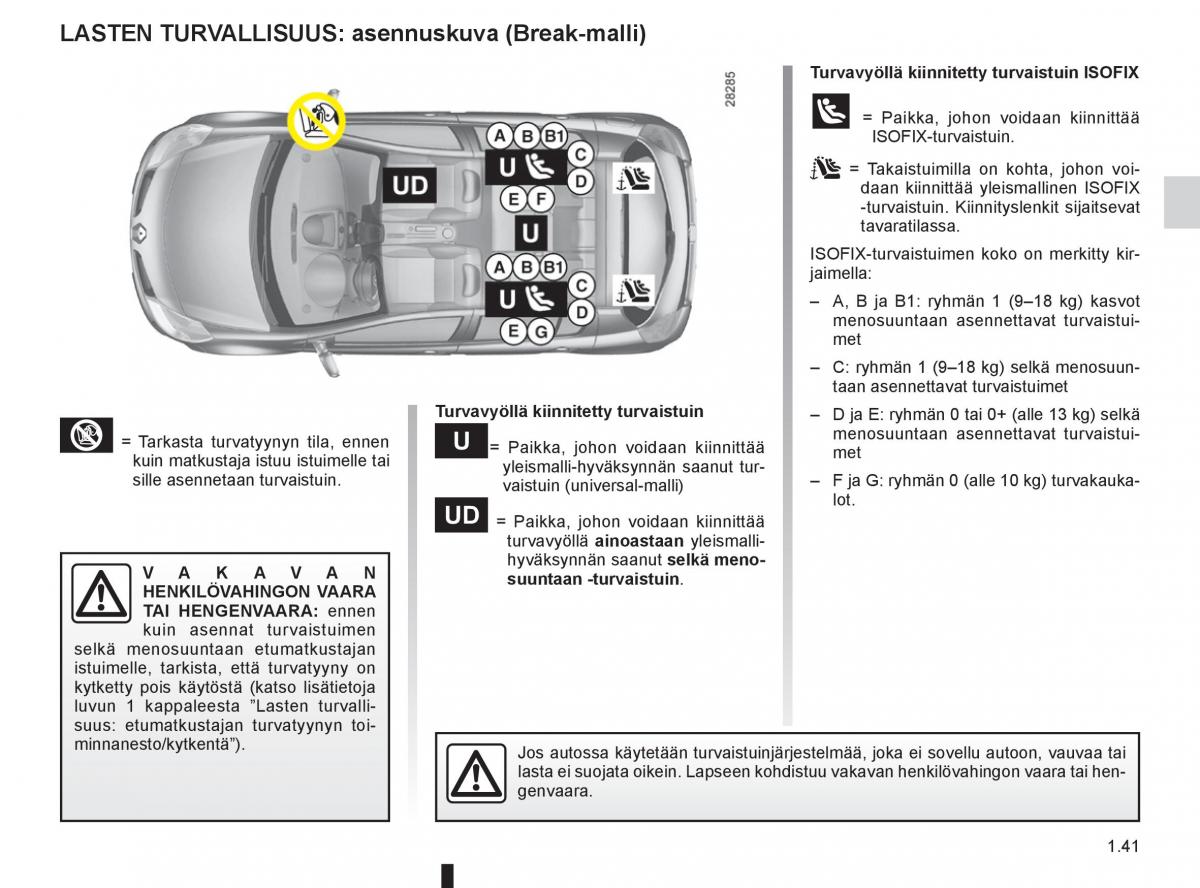 Renault Clio IV 4 omistajan kasikirja / page 49