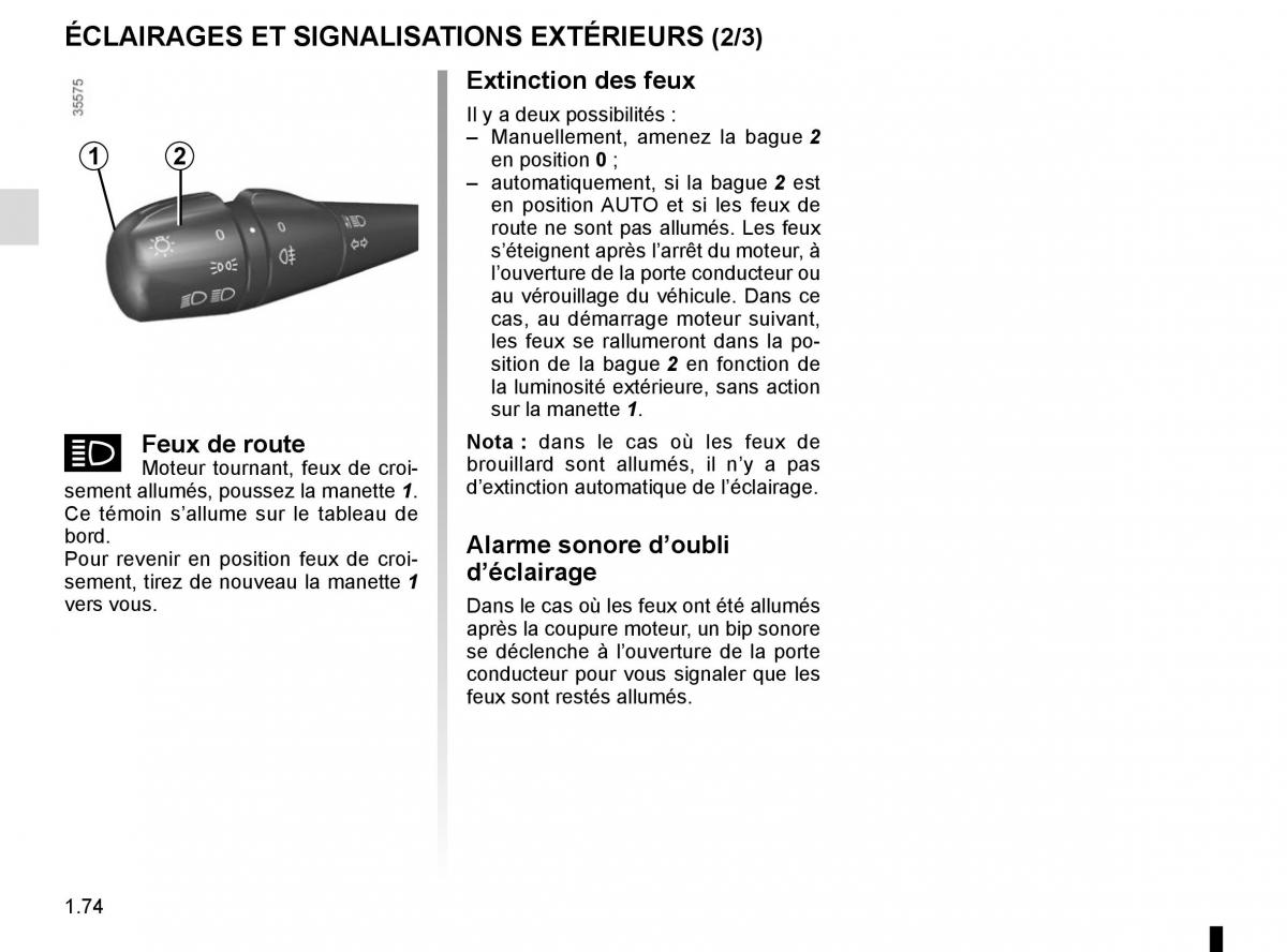 Renault Clio IV 4 manuel du proprietaire / page 80