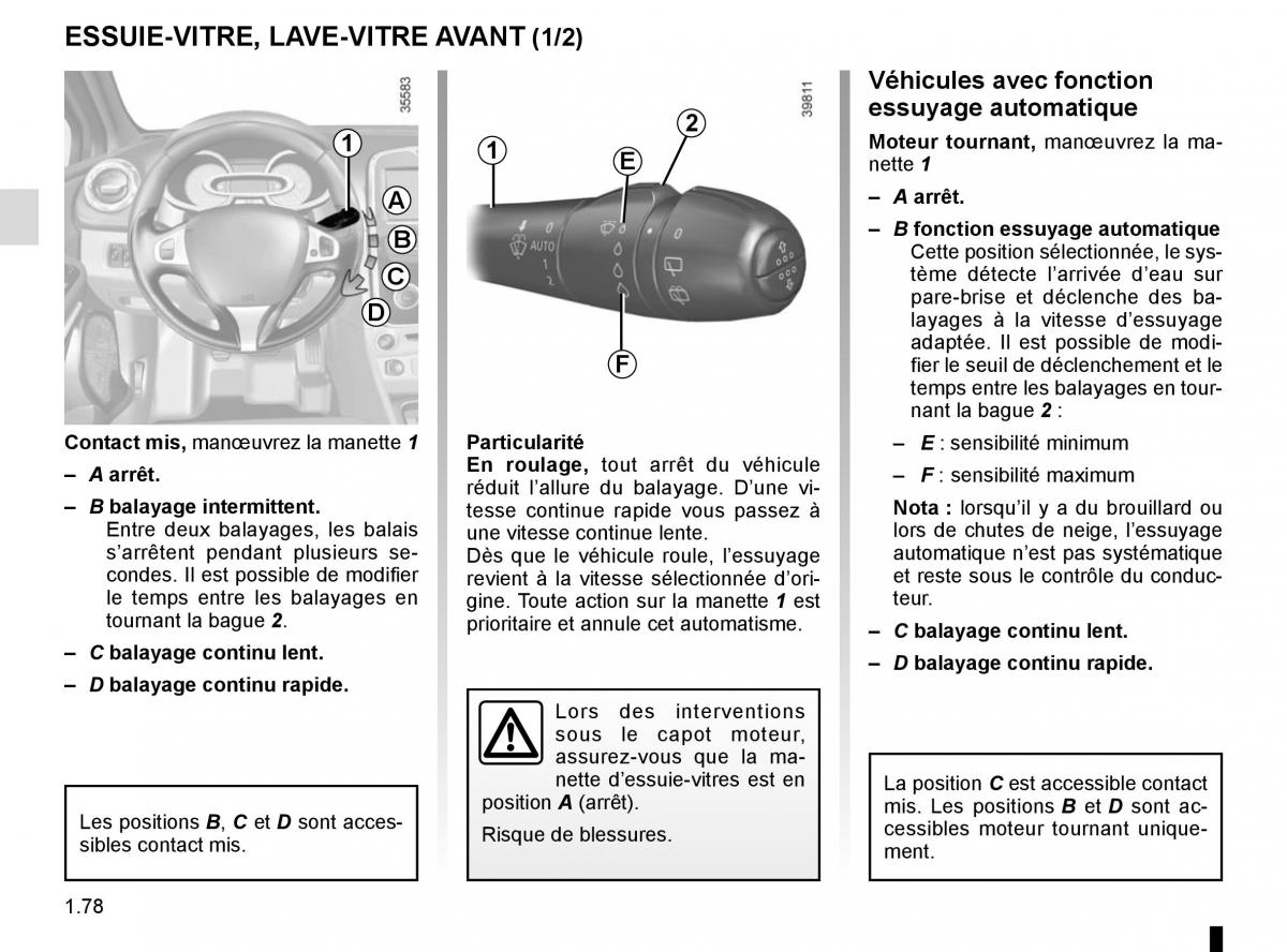 Renault Clio IV 4 manuel du proprietaire / page 84