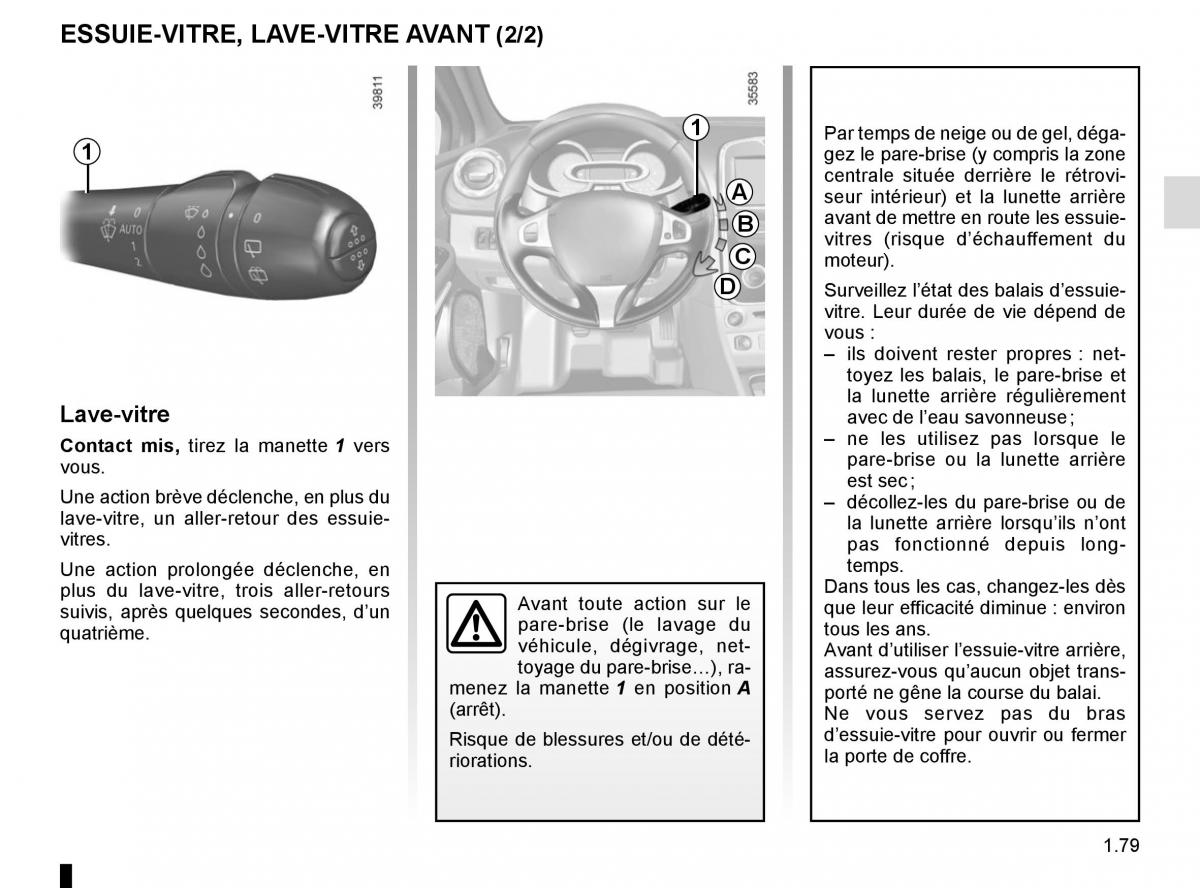 Renault Clio IV 4 manuel du proprietaire / page 85