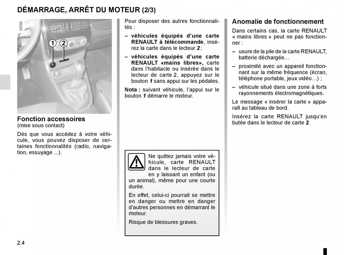 Renault Clio IV 4 manuel du proprietaire / page 94