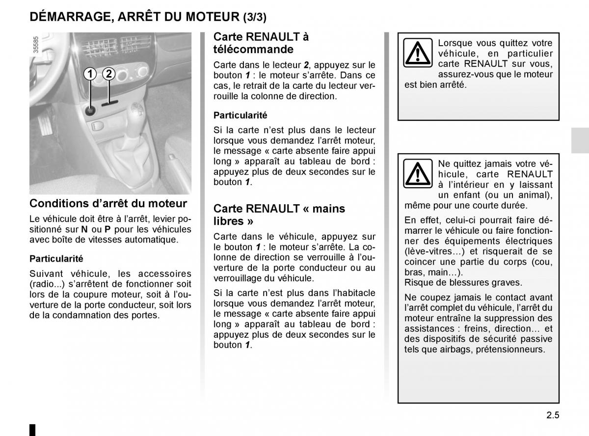 Renault Clio IV 4 manuel du proprietaire / page 95