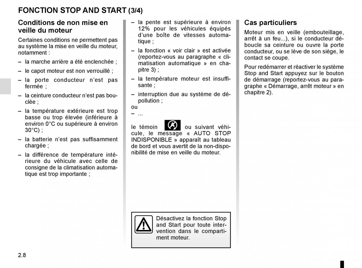 Renault Clio IV 4 manuel du proprietaire / page 98