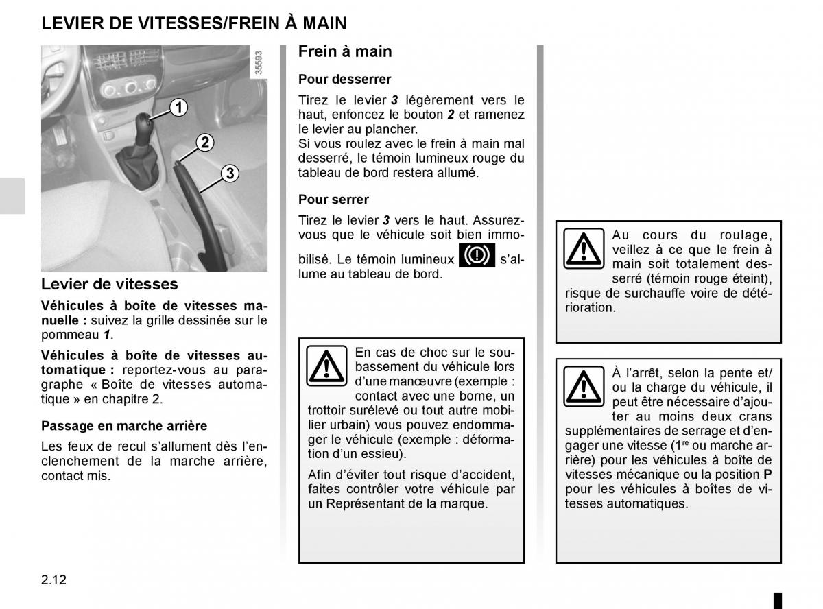 Renault Clio IV 4 manuel du proprietaire / page 102