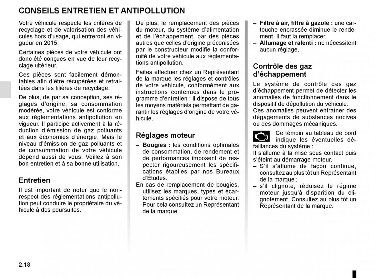 Renault Clio IV 4 manuel du proprietaire / page 108