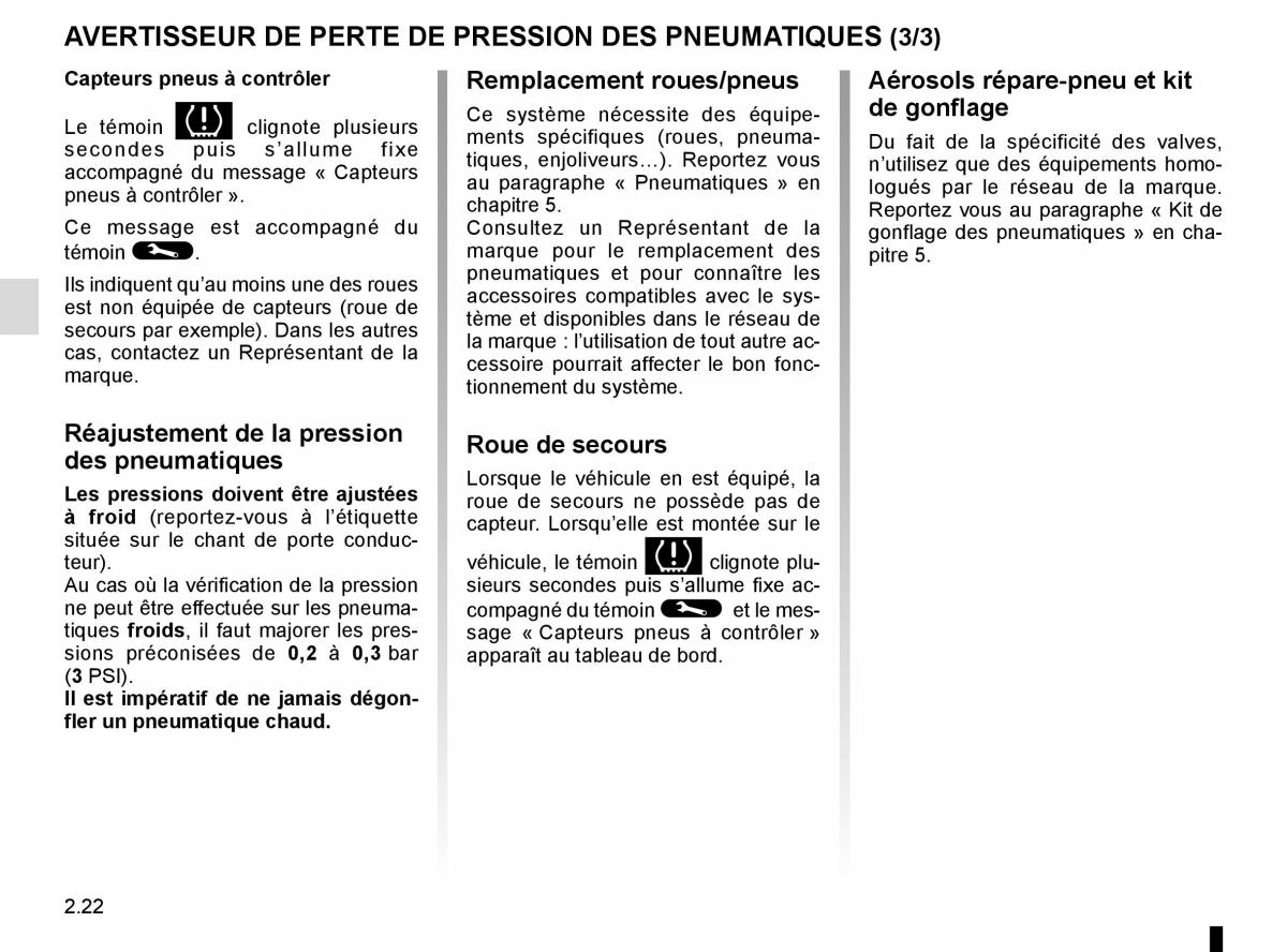 Renault Clio IV 4 manuel du proprietaire / page 112