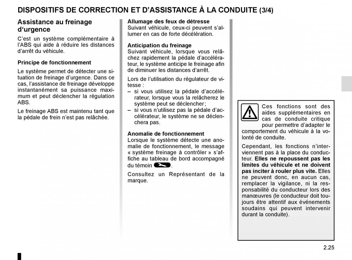 Renault Clio IV 4 manuel du proprietaire / page 115