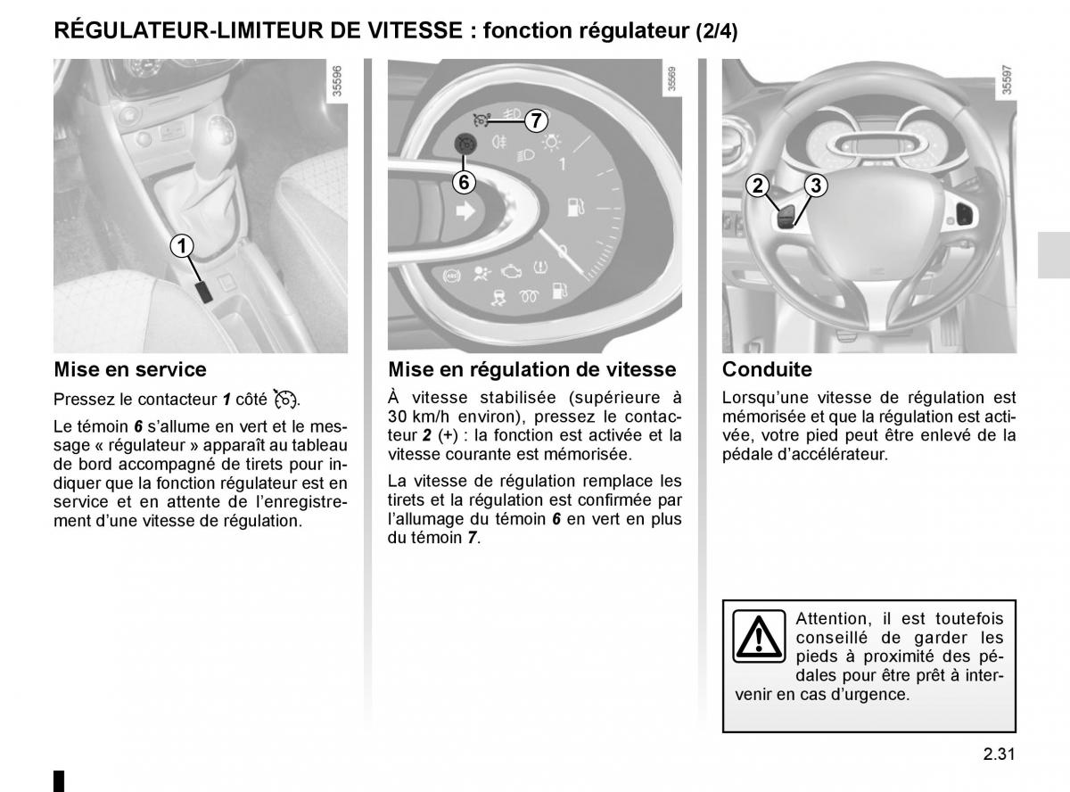 Renault Clio IV 4 manuel du proprietaire / page 121