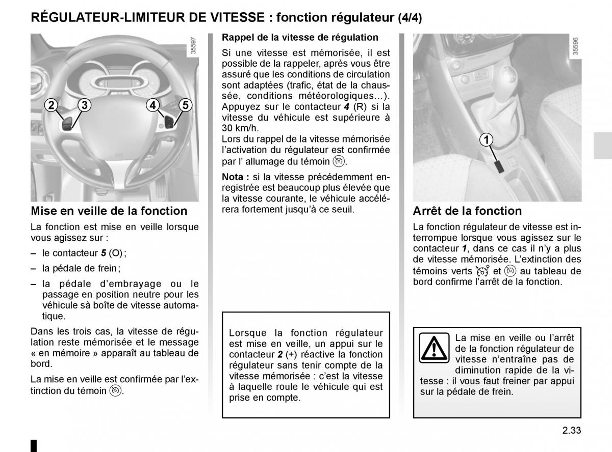 Renault Clio IV 4 manuel du proprietaire / page 123