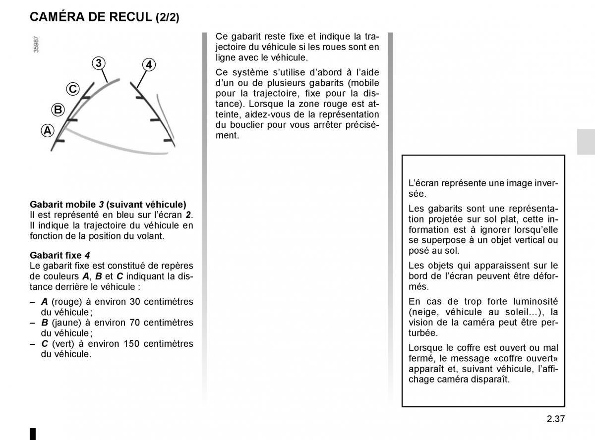 Renault Clio IV 4 manuel du proprietaire / page 127