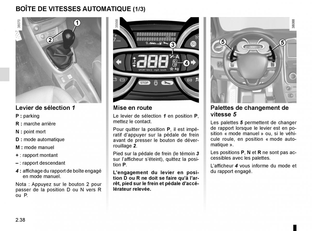 Renault Clio IV 4 manuel du proprietaire / page 128