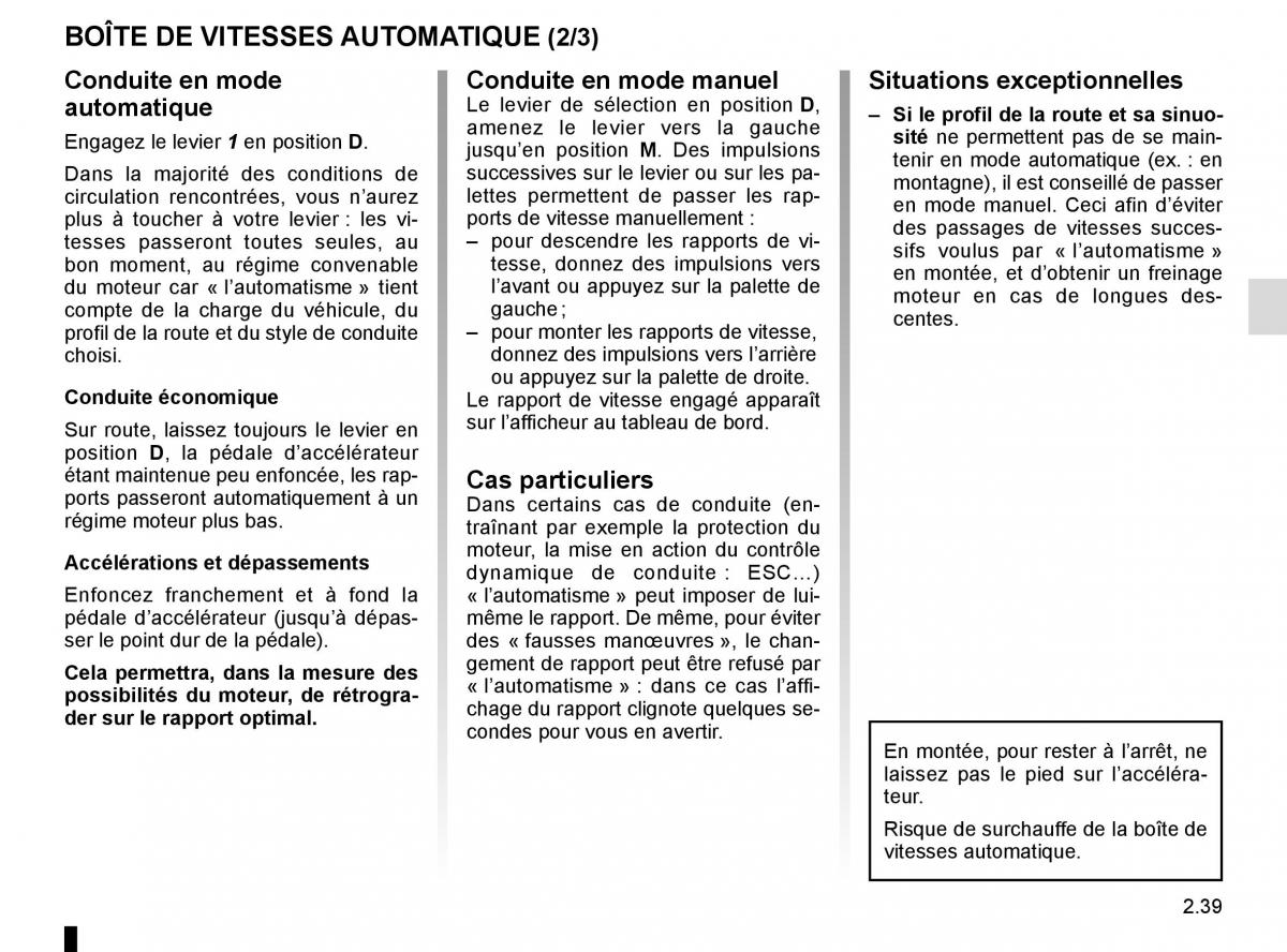 Renault Clio IV 4 manuel du proprietaire / page 129