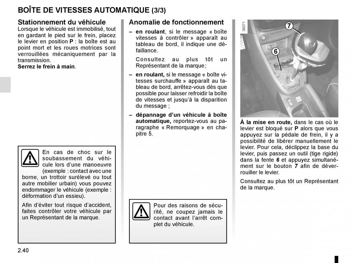 Renault Clio IV 4 manuel du proprietaire / page 130